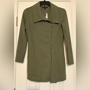 Banana Republic XS Olive Green Women's Moto Twill Jacket New